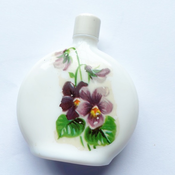 VINTAGE PERFUME BOTTLE TORQUAY ENGLAND HAND PAINTED - Picture 5 of 10